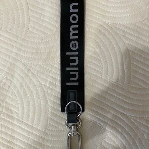 Lululemon Black Lanyard Keychain